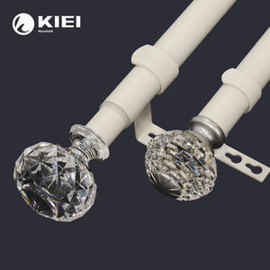 KYOK 24 pulgadas rústico Lucite cortina postes pistas accesorios 28mm Bahía ventana tensión doble soporte para Silencioso <span class=keywords><strong>Gliss</strong></span> Accesorios - Product Image 2