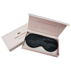 Masque de sommeil de luxe 100 % soie de mûrier, avec logo personnalisé, masque oculaire occultant, <span class=keywords><strong>bandeau</strong></span> 3D en soie <span class=keywords><strong>pour</strong></span> <span class=keywords><strong>dormir</strong></span> - Product Image 3