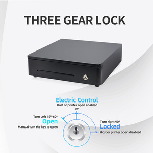 Cajón de moneda compacto Xincode, cajón de efectivo, caja registradora, insertar dinero, 4 <span class=keywords><strong>billetes</strong></span>, 5 <span class=keywords><strong>monedas</strong></span>, bandeja, máquina de cajero, cajón de <span class=keywords><strong>billetes</strong></span>, - Product Image 2