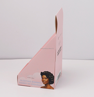 Cajas de Exhibición de Papel Reciclado Personalizadas para Supermercados FAVORCRAFTS - Modernas y Portátiles para Productos de Belleza y Cuidado del Cabello