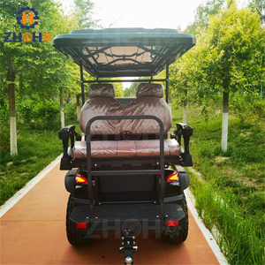 최저가 골프 카트 6 좌석 오프로드 클럽 자동차 판매 골드 컬러 사용자 정의 무료 디자인 빠른 배송 - Product Image 4