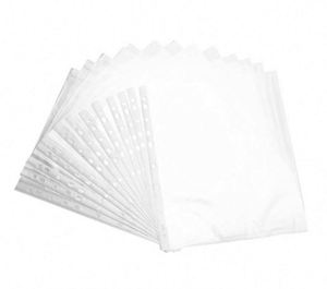 Protector de Hojas de Plástico Transparente al Precio Más Bajo de Fábrica, Protector de Hojas Tamaño Carta con 11 Orificios para Cualquier Carpeta - Product Image 1