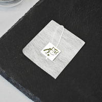 Sachet de thé écologique en fibre de maïs PLA Sachet vide non tissé Pochette filtrante jetable pour thé de brassage de feuilles de fines herbes