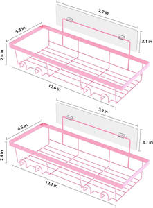 Étagère en métal pour savon, porte-dentifrice et porte-brosse à dents, ensemble combiné d'étagères de salle de bain, support de rangement pour cosmétiques - Product Image 4