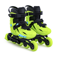 Patins à roulettes en ligne réglables pour l'extérieur, cadre intégré CNC, roulements ABEC-7, roues en PU 82A, légers et durables pour enfants et adolescents