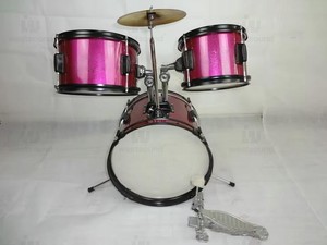 Strumento Musicale JZ-110-18 Batteria <span class=keywords><strong>Jazz</strong></span> per Bambini con Tre Tamburi, Pelli Ecologiche in Pelle Bovina e Struttura in Legno di Betulla - Product Image 4