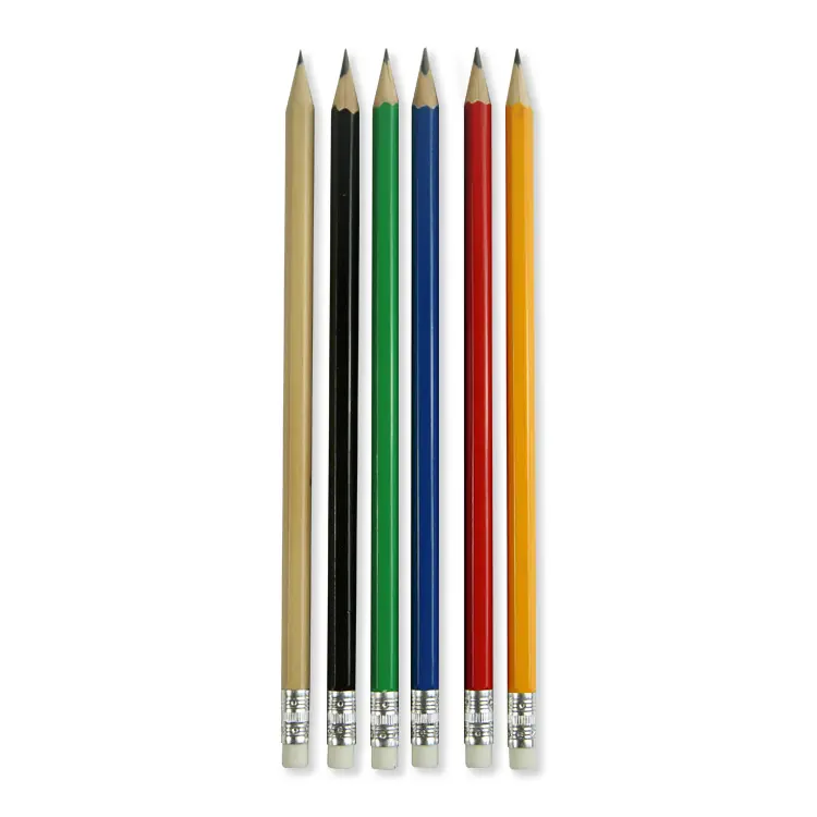फैक्टरी स्वनिर्धारित गर्म बेच सीखने स्टेशनरी ग्रेफाइट पेंसिल