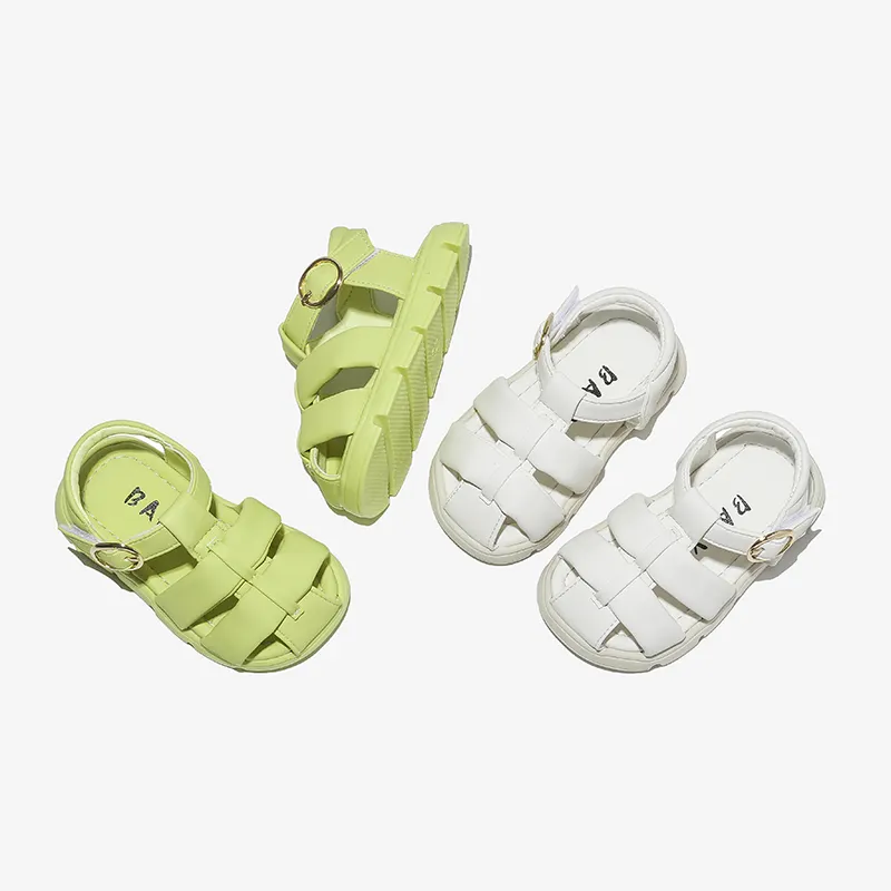 Commercio all'ingrosso sandali da bambino traspirante antiscivolo scarpe da spiaggia per bambine con suola morbida scarpe da passeggio