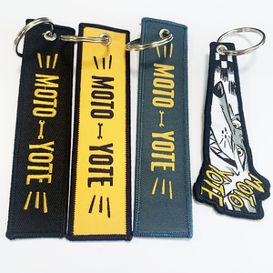 Cá nhân thêu móc khóa nhà máy tùy chỉnh chuyến bay logo thêu thẻ máy bay phản lực cho túi - Product Image 5