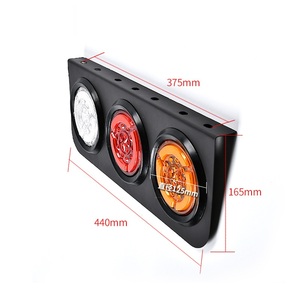 Feux arrière de camion à LED 24V, simples ou triples, pour semi-remorque, direction et marche arrière - Product Image 3