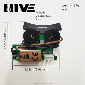 HIVE VT1 Black Acoustic Guitar Preamp Pickup Steel Piezo EQ Digital Equalizer System - Product Image 2