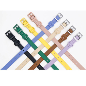 Wasserdichtes, PVC-beschichtetes, verstellbares Hunde halsband im taktischen Stil mit individuellem Logo Nature Safe für Hunde und Katzen - Product Image 5