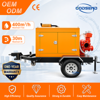 Système de pompage d'eau de 6 pouces avec moteur diesel, machine de pompage centrifuge auto-amorçante à haute aspiration pour le déshydratation des fosses de construction