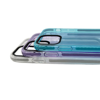 2022 nouveau Design coques de téléphone portable pour iPhone 14 série 3 en 1 étuis transparents antichoc Anti filigrane PC Protection de la caméra