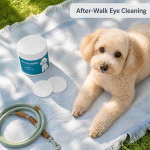 Toallitas de Limpieza para Mascotas Biodegradables y Ecológicas de Fibra de Bambú, Fórmula Suave a Base de Plantas para la Piel y el Pelaje de Cachorros y Gatitos, Uso Diario - Product Image 3