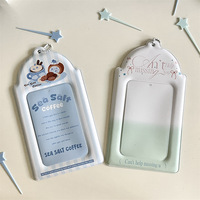 Porte-cartes en PVC personnalisé de 6 pouces en gros, simple, avec logo d'idole, sac à cartes, pendentif, rangement, protecteurs de cartes pour objets de collection