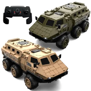שלט רחוק 6WD צעצועי רכב צבאי דגם 1/16 בקרת רדיו צעצועי מכוניות משוריינות במהירות גבוהה שלט רחוק צעצוע רכב טיפוס