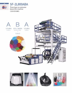 Máy ép đùn màng nhựa tự động Polythene PE LDPE HDPE, máy làm túi nilon, dây chuyền sản xuất túi rác - Product Image 2