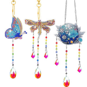 5D Diy diamante <span class=keywords><strong>pintura</strong></span> Suncatcher carillón de viento doble cara cristal gema <span class=keywords><strong>pintura</strong></span> por número colgante cristal diamante arte Kits - Product Image 6