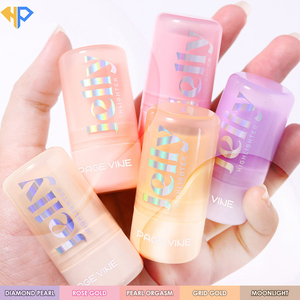 ไฮไลท์เตอร์แบบแท่ง 3-in-1 เม็ดสีแน่นประกายมุกมัลติโครม วีแกน กลิตเตอร์เนื้อเจลลี่นุ่มชุ่มชื้น - Product Image 5