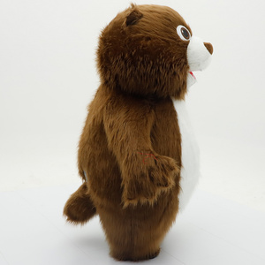 Costume <span class=keywords><strong>de</strong></span> <span class=keywords><strong>castor</strong></span> gonflable en peluche pour adultes - Costume <span class=keywords><strong>de</strong></span> mascotte unisexe personnalisé pour Mardi Gras/Carnaval par Saygo - Product Image 5