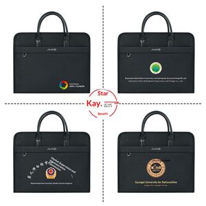 Sac de réunion portable pour bureau, en tissu Oxford, pour <span class=keywords><strong>homme</strong></span>, avec fermeture éclair et lettrage imprimé, pour ordinateur portable et documents - Product Image 2