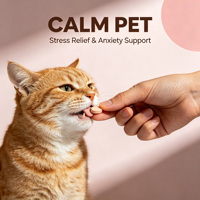 Comprimés calmants anti-stress à absorption rapide avec L-Théanine pour chiens et chats - Supplément contre l'anxiété