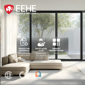 <span class=keywords><strong>Porte</strong></span> <span class=keywords><strong>coulissante</strong></span> <span class=keywords><strong>de</strong></span> <span class=keywords><strong>véranda</strong></span> moderne Eehe, design en aluminium, économie d'énergie, résistante à la chaleur, <span class=keywords><strong>porte</strong></span> en verre extérieure pour salon et hôpital - Product Image 1