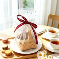 Nouvelle boîte à dragées professionnelle en bois de style bohème, petite taille, pour cadeaux d'invités de mariage, bonbons, cosmétiques, ou sucre de table
