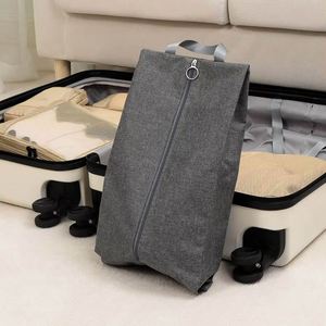 OEM Portable <b>Foldable</b> Oxford Travel Organizer Shoe Storage <b>Bags</b> Reusable Durable Zipper Dust-proof Shoe <b>Bag</b> with Sturdy Handle - Product Image 2