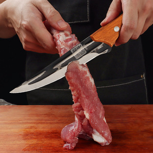 Hand-forged Longquan <b>knife</b>, a one-piece cutting <b>knife</b> for slaughtering pigs, cattle, and sheep, a household pork deboning - Product Image 1