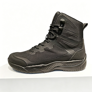 TSB4 Khaki brownTactical <b>Boots</b> Men High Top Nylon Breathable Outdoor <b>Hiking</b> Mountaineering Shoes All Seasons Beige Wholesale - Product Image 3