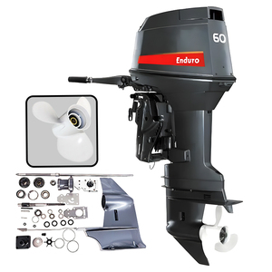 Nuevo Motor de Gasolina de 2 Tiempos y 2 Cilindros de 60 HP de Alta Potencia y Alto Rendimiento, 866 CC, Control Remoto - Product Image 1