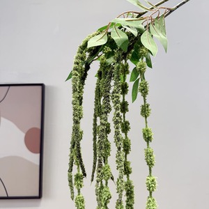 Vente en gros usine : Feuillage artificiel d'amarante vert, feuillage suspendu pour la décoration de la maison, des mariages et des événements floraux - Product Image 2
