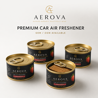 Diffuseur d'arômes de voiture en alliage d'aluminium moderne et populaire, ensemble de parfums solides pour siège, article décoratif transfrontalier