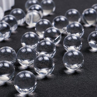 Billes en acrylique transparentes de 10 mm, sphères PMMA de haute précision sans trou, perles rondes solides
