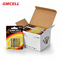 Pile alcaline AAA GMCELL 10 ans de durée de vie, LR03 1,5V, enveloppe en aluminium, 1100mAh, pour outils électriques et appareils ménagers