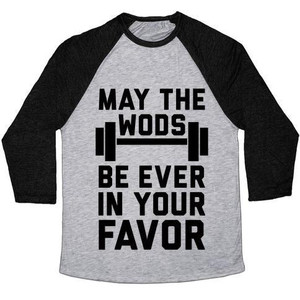 Que los Wods siempre estén a tu favor, camiseta de béisbol unisex de mezcla triple - Product Image 5