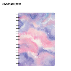 Sản Phẩm Skywing Chất Lượng Hàng Đầu 136 Trang B5 Pink Star Rover Máy Tính Xách Tay Xoắn Ốc Thiết Kế Đẹp Độc Đáo Với Giấy Cai Trị Đại Học Cho Trường Học - Product Image 1