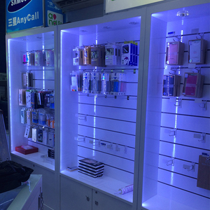 Mobile phone store cell phone accessories display wall showcase mobile phone Wall display cabinet counter rack Shelf