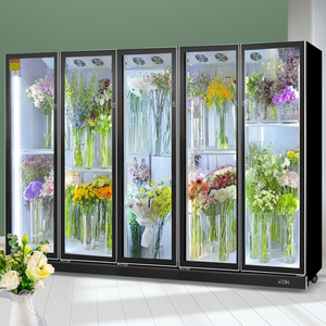 Hoa tủ lạnh với 5 cửa kính thương mại được sử dụng với giá tốt nhất bảo quản tươi tủ lạnh cho hoa <span class=keywords><strong>Showcase</strong></span> - Product Image 3