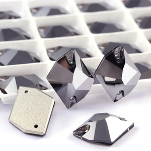 Ready to Ship Best Quality Shiny K9 Glass Sewing Gemstones <b>Crystal</b> AB Cosmic Sew on Rhinestones for GYM Dress - Product Image 2