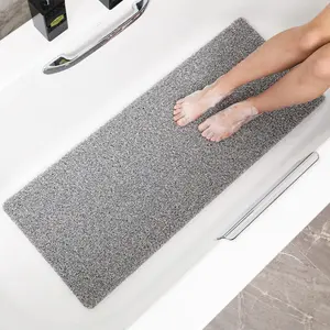 Быстросохнущий нескользящий коврик для ванной из ПВХ, легко чистящий коврик для душа