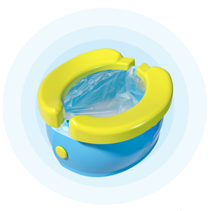 Asiento de Inodoro para Bebés <span class=keywords><strong>Banana</strong></span> Baby, Silla de Entrenamiento Plegable y Portátil para Niños Pequeños, Material ABS Azul Verde - Product Image 5