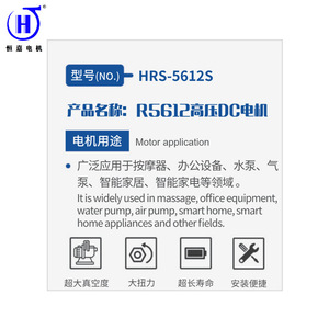 Hengjia <b>Electric</b> <b>Mop</b> Motor HRS-5612S 220-240V AC High Torque Long Lifespan - Product Image 4