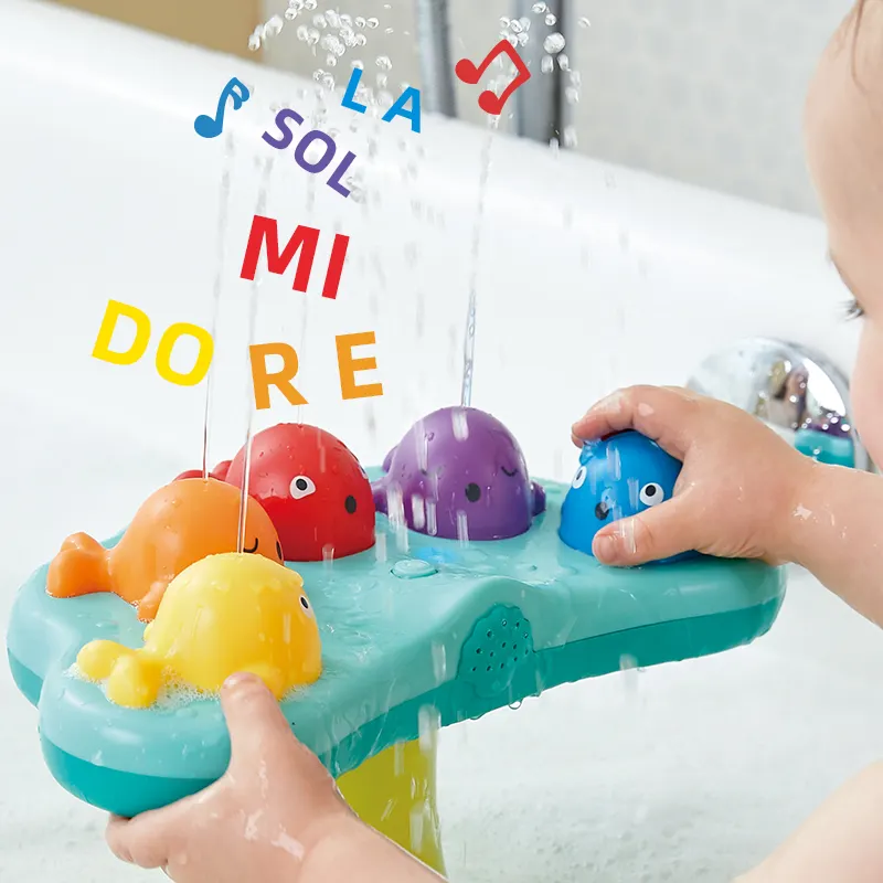 Hape – ensemble de jouets de bain pour bébé, jouets de bain d'eau pour enfants, douche pour tout-petits, ensembles cadeaux pour enfants