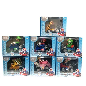 Customized OME PVC Plastic toy gift bowser princesas sentada hongos Mario Car Kart Mario bros figuras Mario Racecar