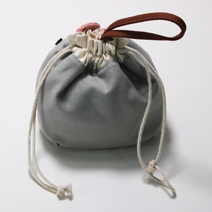 Custom Small <strong>Drawstring</strong> <strong>Makeup</strong> Pouch Fashionable Canvas Toiletry <strong>Bag</strong> With Zipper Closure for Travel Cosmetics Packing - Product Image 2