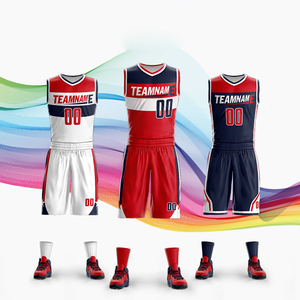 เสื้อบาสเก็ตบอลแบบทีม <span class=keywords><strong>Sarr</strong></span> Mccollum Johnson คุณภาพสูงไซส์ใหญ่พิเศษสำหรับผู้ใหญ่ - Product Image 1