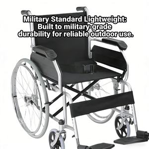 Cadeira de Rodas Manual Leve Padrão CA902 para Uso Externo, Design Ergonômico Confortável, Suprimentos para Terapia de Reabilitação, Preço - Product Image 6